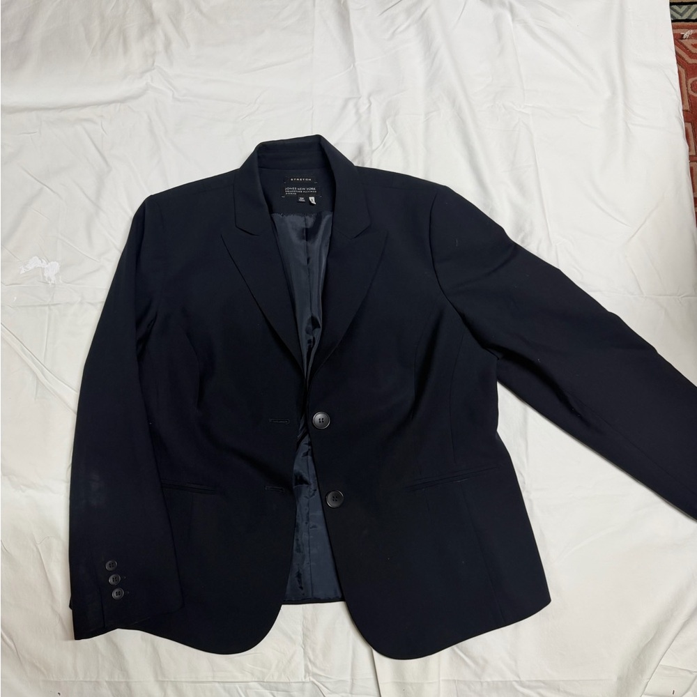 Jones New York Black Women's Stretch Blazer